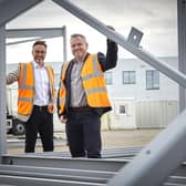 Gary Parker, left, chief executive at Integra Buildings, with Chris Turner, managing director.