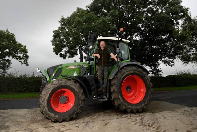 Mike Leckenby pictured  on his farm Oxclose Farm, Pockley.