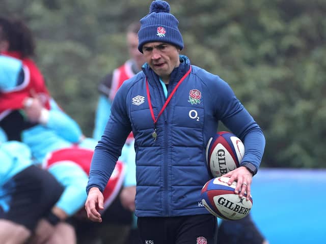 Kevin Sinfield, the new England defence coach, looks on during the England training session held at Pennyhill Park on January 25, 2023 (Picture: David Rogers/Getty Images)