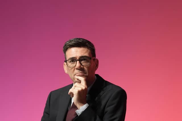 Prime Minister Andy Burnham during the Labour Party Conference at the ACC Liverpool. PIC: Stefan Rousseau/PA Wire