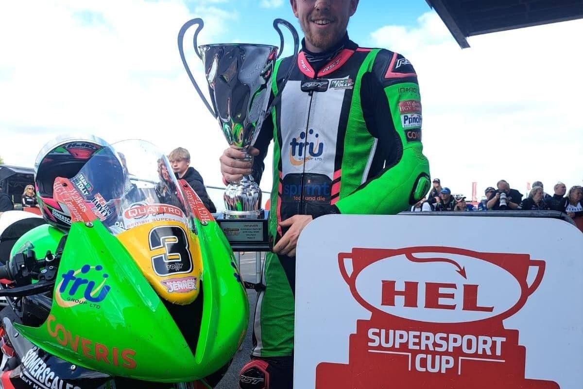 Dave Scarbrough Racer Racer Ben Tolliday gets his first win at the British Superbikes