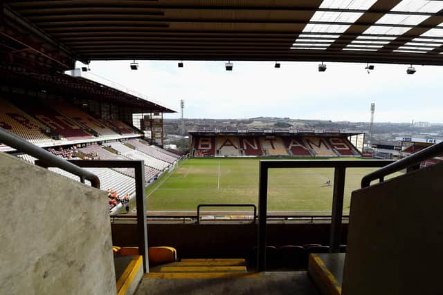 Bradford City are scheduled to face Doncaster Rovers this weekend. Image: Laurence Griffiths/Getty Images