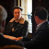 Elon Musk at Mar-A-Lago, the Florida home of US President Elect Donald Trump. PIC: Stuart Mitchell/Reform UK/PA Wire