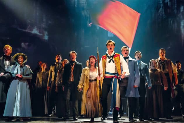 The company of Les Miserables touring production, which heads to Leeds next week. Picture: Danny Kaan.