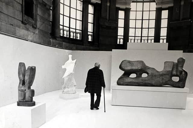Henry Moore pictured by John Varley.