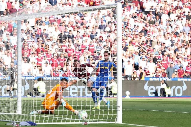 SLOPPY CONCESSION: Jarrod Bowen scores West Ham United's second goal (Image: Richard Pelham/Getty Images)