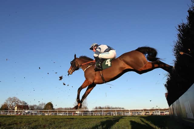 James Bowen riding Supreme Escape on their way to winning the Vickers.Bet North Yorkshire Grand National Handicap Chase at Catterick Bridge Racecourse where conditions are expected to be 'testing' later this week (Picture: PA)