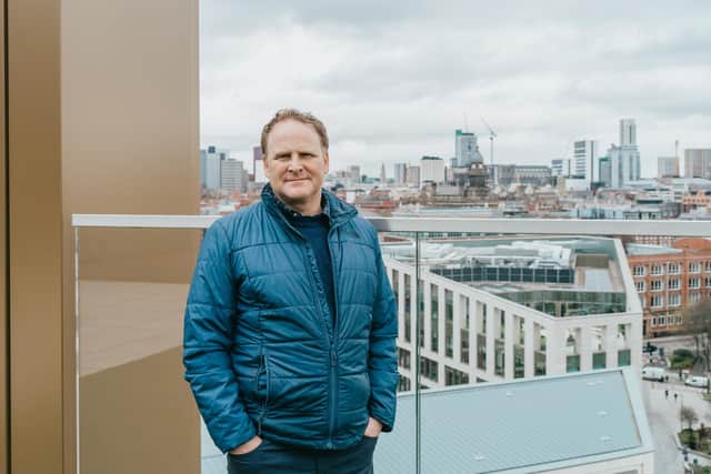 Paul Pavia, MEPC head of development, on the roof terrace of 11 and 12 Wellington Place. Picture: Rhian Hughes