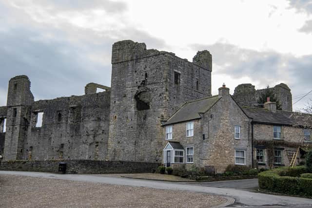 Village of the week Middleham, North Yorkshire. Middleham Castle ruins in the heart of the town, photographed for The Yorkshire Post by Tony Johnson.