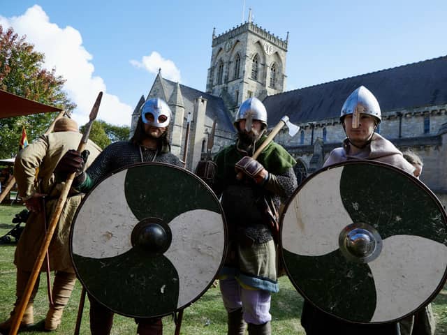 Grimsby’s hugely popular Viking festival returning, Grim FalFest. people taking part in re-enactments as part of the festival, and longships taking to the river. Images: Dan Clarke Photography