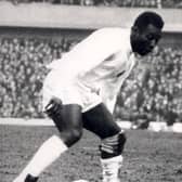 Pele playing for Santos on his second visit to Sheffield Wednesday on February 23rd 1972, up against the Owls' Tommy Craig (Picture: Sheffield Newspapers)