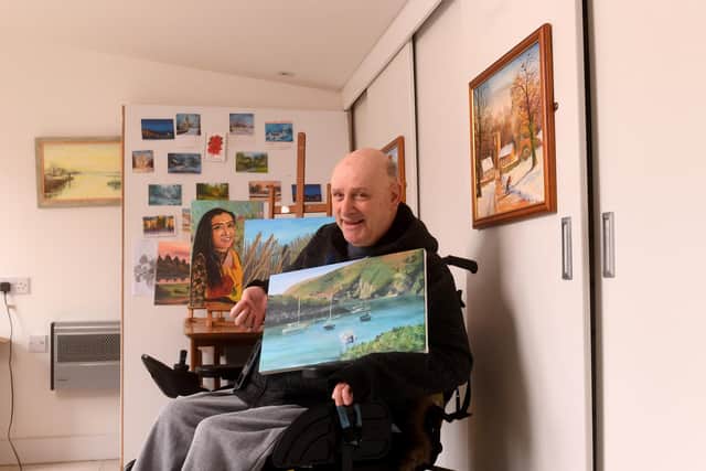 Artist David Cawthorne's work features in the 2024 MFPA calendar. Picture: Simon Hulme