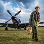 Read all about Yorkshire’s incredible heritage every week in our Yorkshire Heritage newsletter. Pictured is  Patriceo Piras with a P-51 Mustang  at the Flying Legends event photographed for the Yorkshire Post by Tony Johnson at the ex RAF airfield at Church Fenton in North Yorkshire.