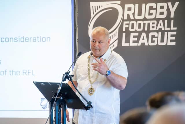 Carl Hall when he was elected the new Vice-President of the Rugby Football League back in 2019 (Picture: SWPix.com)