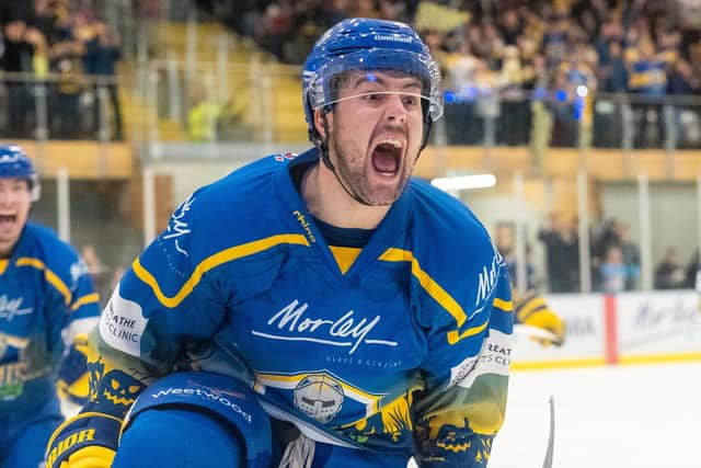 IMPACT: Zach Brooks had a brilliant first season in UK hockey with Leeds Knights - but will not be returning for the 2023-24 NIHL National campaign. Picture courtesy of Oliver Portamento