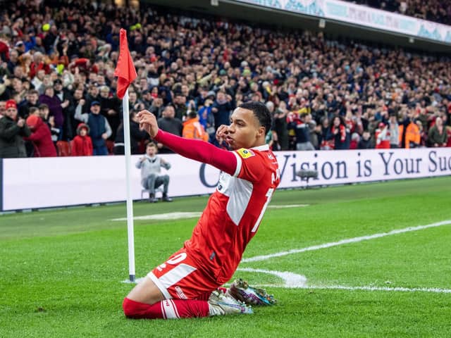 BULLSEYE: Cameron Archer showed his potential on loan at Middlesbrough last season