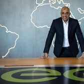 Zuber Issa, co-founder of EG Group, at the company's head office in Blackburn, Lancashire. (Photo by James Speakman)