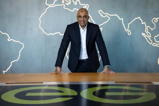Zuber Issa, co-founder of EG Group, at the company's head office in Blackburn, Lancashire. (Photo by James Speakman)