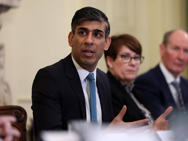 Prime Minister Rishi Sunak hosts a Business Council meeting at 10 Downing Street, London.