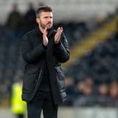 Michael Carrick applauds Middlesbrough's fans at full time after his side's 3-1 win at Hull City. Picture: Bruce Rollinson