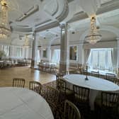 'Boasting beautiful creams and neutrals- perfect for any event,' The Midland Hotel