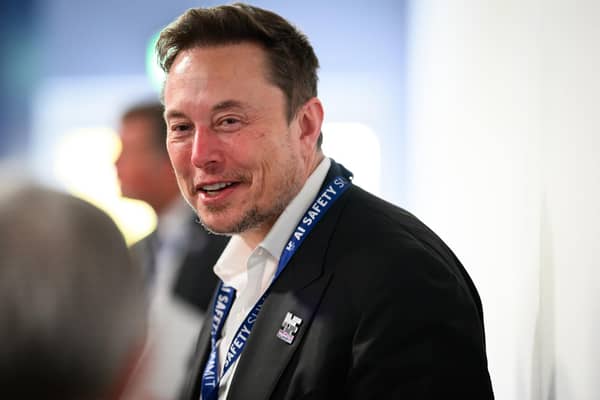 Tesla and SpaceX's CEO Elon Musk during the AI safety summit, the first global summit on the safe use of artificial intelligence, at Bletchley Park in Milton Keynes, Buckinghamshire. Picture: Leon Neal/PA Wire