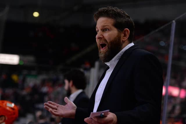 BALANCING ACT: Sheffield Steelers' head coach Aaron Fox wants his team to be in with a shout of the Elite League regular season title come March. Picture courtesy of Dean Woolley/EIHL.