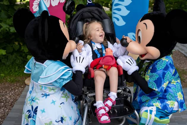 Lillia Sheppard enjoys her Disney experience. Photo: Richard Hanson