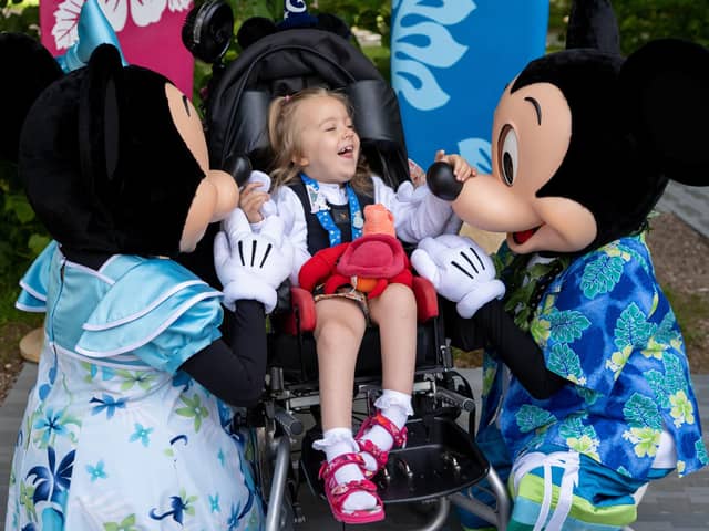 Lillia Sheppard enjoys her Disney experience. Photo: Richard Hanson