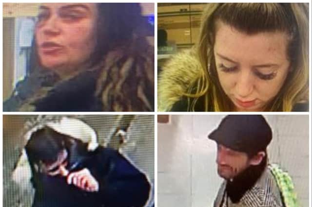 Caught on camera: Police officers are hunting to find these Yorkshire residents this Christmas