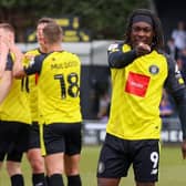 Harrogate Town forward Abraham Odoh, who is to join League One outfit Peterborough United for an undisclosed fee. Picture courtesy of Harrogate Town AFC.