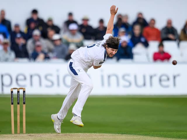 Jack White in action for Yorkshire at Scarborough. Picture by Allan McKenzie/SWpix.com