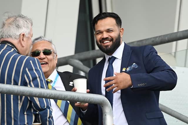 Azeem Rafiq pictured at the Headingley Test match last summer. Photo by Alex Davidson/Getty Images.