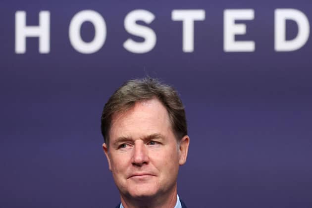 Nick Clegg, President of Global Affairs for Meta, during the AI safety summit, the first global summit on the safe use of artificial intelligence. PIC: Toby Melville/PA Wire