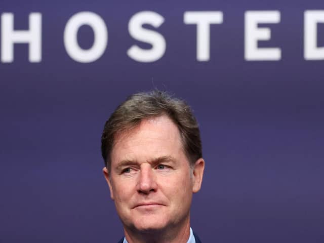 Nick Clegg, President of Global Affairs for Meta, during the AI safety summit, the first global summit on the safe use of artificial intelligence. PIC: Toby Melville/PA Wire