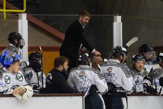KEEP GOING: Matty Davies gives instructions to his Hull Seahawks players. Picture: Tony King/Hull Seahawks.