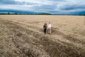 Harmony Energy plans to build a solar development on land currently worked on by farmer Robert Sturdy and his wife, Emma