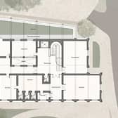 The layout of the new building
