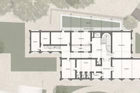The layout of the new building