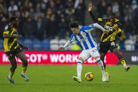 LET'S GET PHYSICAL:  Huddersfield Town defender Yuta Nakayama has worked on his strength
