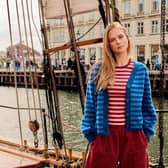 Photo shows a model wearing Yorkshire-founded Lucy & Yaks clothing as a recent shoot.