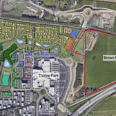 Scarborough Group International has unveiled plans for a new industrial park next to Thorpe Park in Leeds.