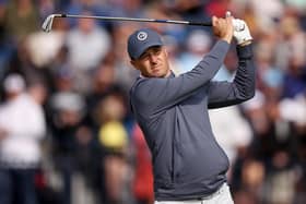 Jordan Spieth of the United States tees off on the 4th hole on Day One of The 151st Open at Royal Liverpool Golf Club on July 20, 2023 in Hoylake, England. (Picture: Jared C. Tilton/Getty Images)