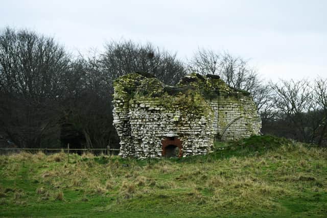 The remains of Flamborough Castle.
20th December 2023.
Picture Jonathan Gawthorpe