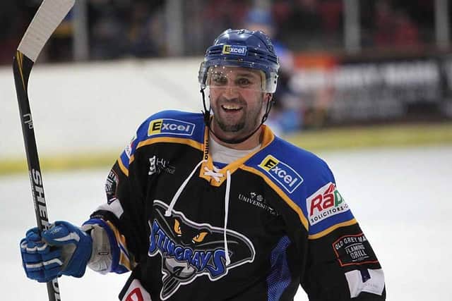 THAT WAS THEN: Sylvain Cloutier, during his time as player-coach of Hull Stingrays player-coach. Picture: Arthur Foster