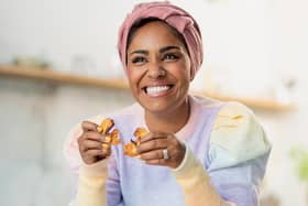 Former Bake Off winner Nadiya Hussain says she's "getting better at not being so self-deprecating". Picture: PA Photo/Chris Terry.