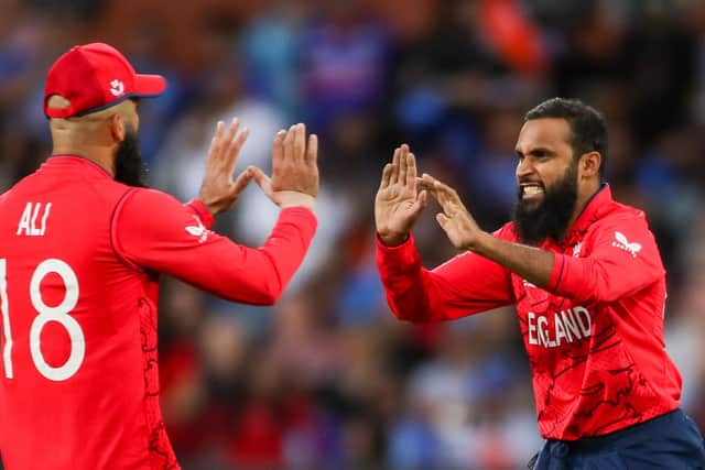 ON THE UP: Yorkshire and England's Adil Rashid has moved into the top five of the ICC's bowling rankings following England's victory at the T20 World Cup. Picture: PA