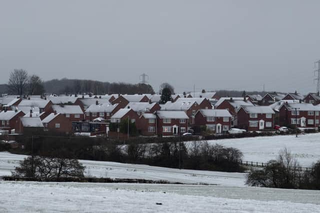 Snow at Swillington, Leeds, after Storm Arwen..27th November 2021..
