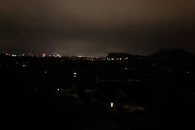 Stock photo of a Blackout. Pictured is Edinburgh during a power in early 2021. PA.