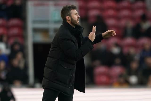 HARSH LESSON: Middlesbrough manager Michael Carrick, pictured at the Riverside Stadium on Saturday Picture: Owen Humphreys/PA